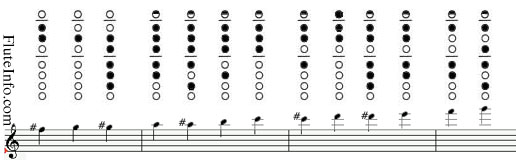 Block Flute Finger Chart